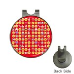 red Emoji  Golf Ball Marker Hat Clip