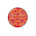 red Emoji  Hat Clip Ball Marker