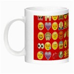 red Emoji  Night Luminous Mug