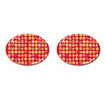 red Emoji  Cufflinks (Oval)