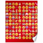 red Emoji  Canvas 12  x 16 