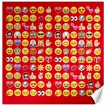 red Emoji  Canvas 20  x 20 