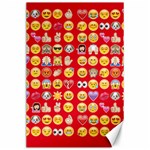 red Emoji  Canvas 24  x 36 