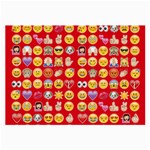 red Emoji  Large Glasses Cloth