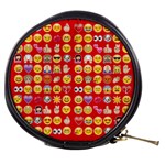 red Emoji  Mini Makeup Bag