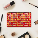 red Emoji  Cosmetic Bag (Small)