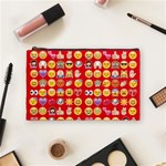 red Emoji  Cosmetic Bag (Medium)