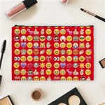 red Emoji  Cosmetic Bag (Large)