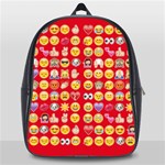 red Emoji  School Bag (Large)