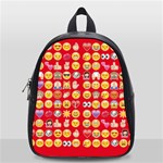 red Emoji  School Bag (Small)