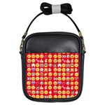 red Emoji  Girls Sling Bag