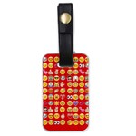 red Emoji  Luggage Tag (one side)