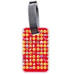 red Emoji  Luggage Tag (two sides)