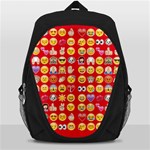 red Emoji  Backpack Bag