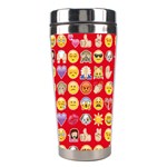 red Emoji  Stainless Steel Travel Tumbler