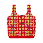 red Emoji  Full Print Recycle Bag (M)