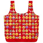 red Emoji  Full Print Recycle Bag (XL)