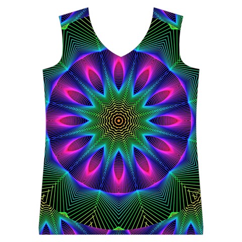 Star Of Leaves, Abstract Magenta Green Forest Women s Basketball Tank Top from ArtsNow.com Front