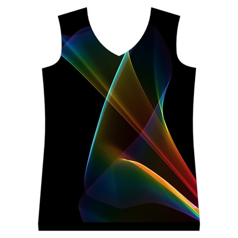 Abstract Rainbow Lily, Colorful Mystical Flower  Women s Basketball Tank Top from ArtsNow.com Front