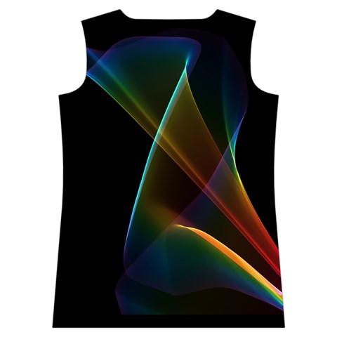 Abstract Rainbow Lily, Colorful Mystical Flower  Women s Basketball Tank Top from ArtsNow.com Back