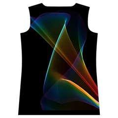 Abstract Rainbow Lily, Colorful Mystical Flower  Women s Basketball Tank Top from ArtsNow.com Back