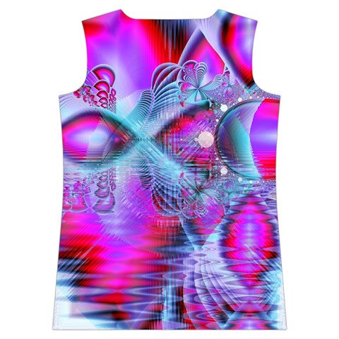 Crystal Northern Lights Palace, Abstract Ice  Women s Basketball Tank Top from ArtsNow.com Back