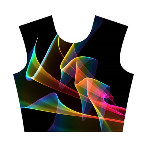 Crystal Rainbow, Abstract Winds Of Love  Cotton Crop Top from ArtsNow.com Front