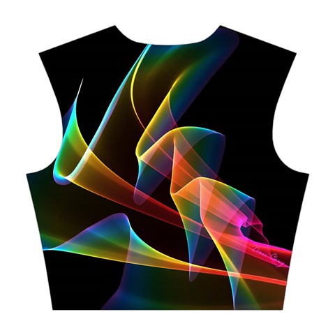 Crystal Rainbow, Abstract Winds Of Love  Cotton Crop Top from ArtsNow.com Back