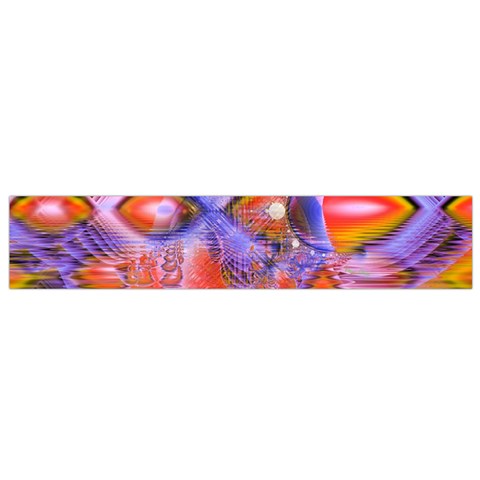 Crystal Star Dance, Abstract Purple Orange Flano Scarf (Small) from ArtsNow.com Front