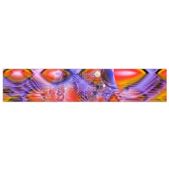 Crystal Star Dance, Abstract Purple Orange Flano Scarf (Small) from ArtsNow.com Front