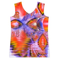 Crystal Star Dance, Abstract Purple Orange Women s Basketball Tank Top from ArtsNow.com Front