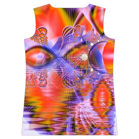 Crystal Star Dance, Abstract Purple Orange Women s Basketball Tank Top from ArtsNow.com Back