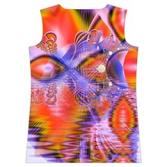 Crystal Star Dance, Abstract Purple Orange Women s Basketball Tank Top from ArtsNow.com Back