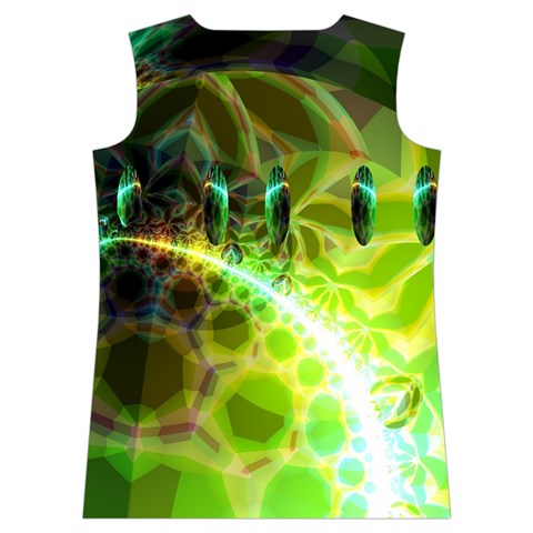 Dawn Of Time, Abstract Lime & Gold Emerge Women s Basketball Tank Top from ArtsNow.com Back