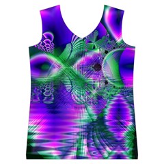 Evening Crystal Primrose, Abstract Night Flowers Women s Basketball Tank Top from ArtsNow.com Front