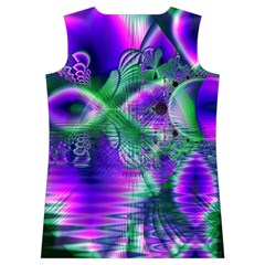 Evening Crystal Primrose, Abstract Night Flowers Women s Basketball Tank Top from ArtsNow.com Back