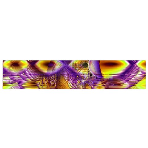 Golden Violet Crystal Palace, Abstract Cosmic Explosion Flano Scarf (Small) from ArtsNow.com Front