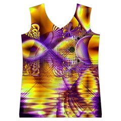 Golden Violet Crystal Palace, Abstract Cosmic Explosion Women s Basketball Tank Top from ArtsNow.com Front