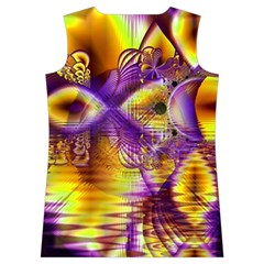 Golden Violet Crystal Palace, Abstract Cosmic Explosion Women s Basketball Tank Top from ArtsNow.com Back