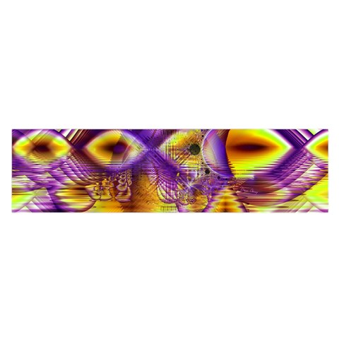 Golden Violet Crystal Palace, Abstract Cosmic Explosion Satin Scarf (Oblong) from ArtsNow.com Front