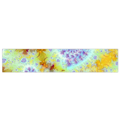 Golden Violet Sea Shells, Abstract Ocean Flano Scarf (Small) from ArtsNow.com Front