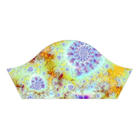 Golden Violet Sea Shells, Abstract Ocean Cotton Crop Top from ArtsNow.com Right Sleeve