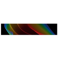 Liquid Rainbow, Abstract Wave Of Cosmic Energy  Flano Scarf (Small) from ArtsNow.com Back