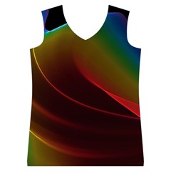 Liquid Rainbow, Abstract Wave Of Cosmic Energy  Women s Basketball Tank Top from ArtsNow.com Front