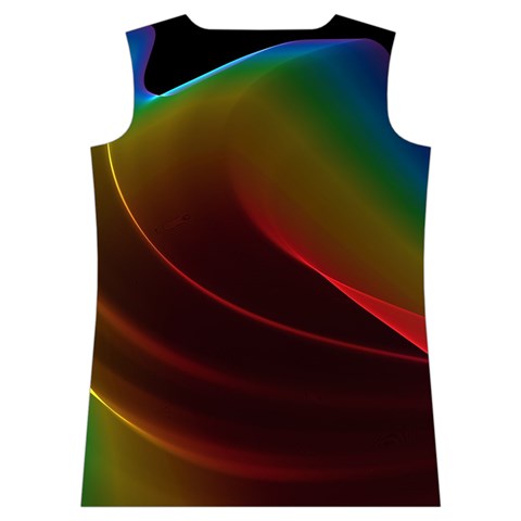 Liquid Rainbow, Abstract Wave Of Cosmic Energy  Women s Basketball Tank Top from ArtsNow.com Back