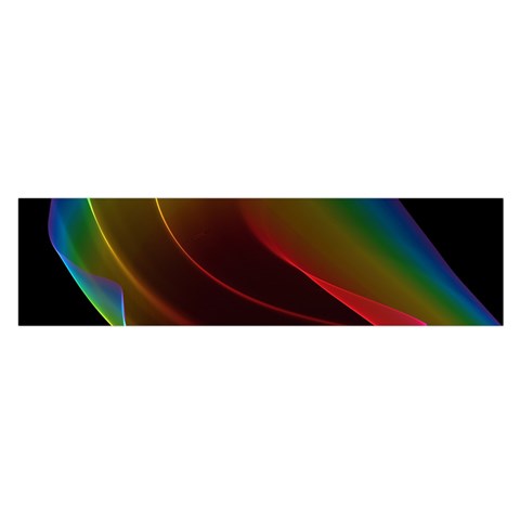 Liquid Rainbow, Abstract Wave Of Cosmic Energy  Satin Scarf (Oblong) from ArtsNow.com Front