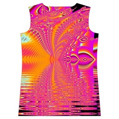 Magenta Boardwalk Carnival, Abstract Ocean Shimmer Women s Basketball Tank Top from ArtsNow.com Back