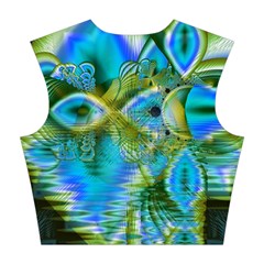 Mystical Spring, Abstract Crystal Renewal Cotton Crop Top from ArtsNow.com Back