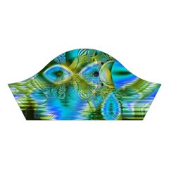 Mystical Spring, Abstract Crystal Renewal Cotton Crop Top from ArtsNow.com Left Sleeve