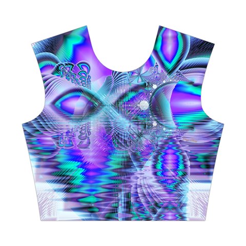 Peacock Crystal Palace Of Dreams, Abstract Cotton Crop Top from ArtsNow.com Front